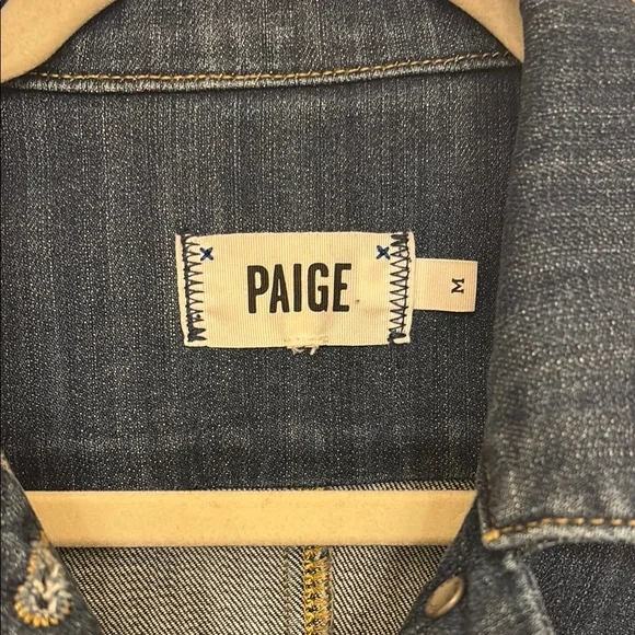 PAIGE Indigo Denim Jacket M $40 - Picture 2 of 6